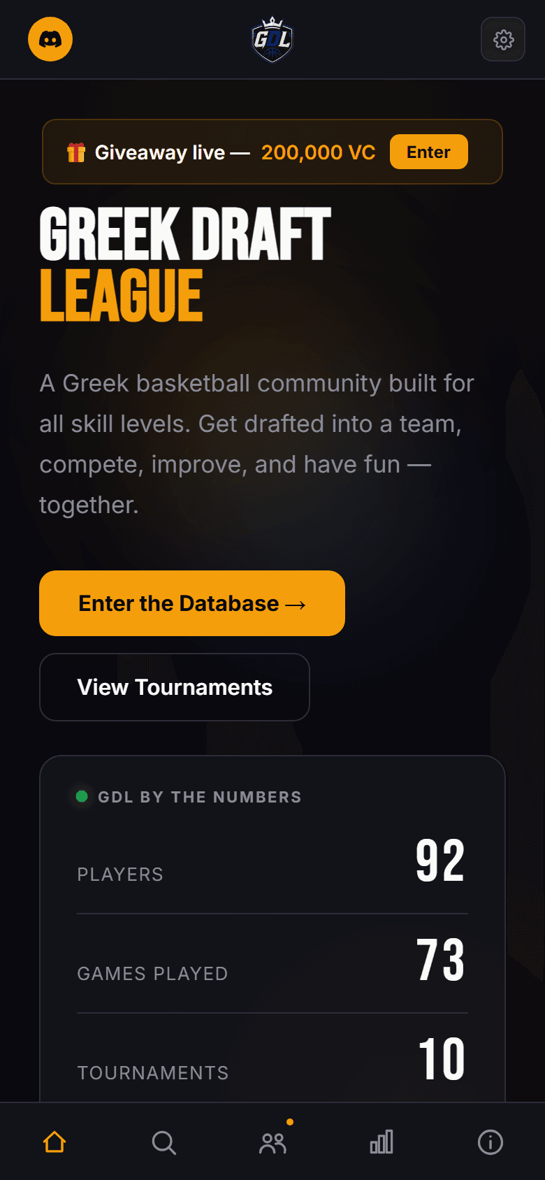 GDL Hub — the mobile view of the live site